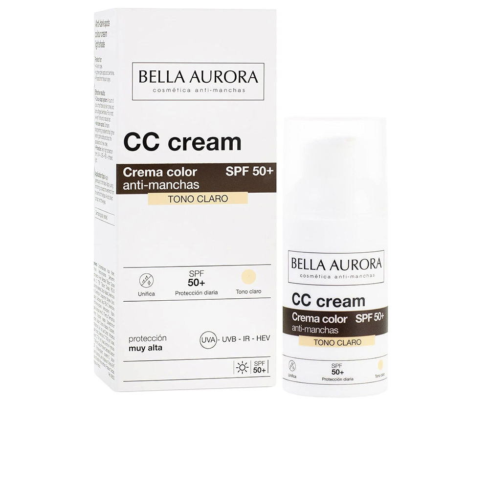 CC CREAM anti-manchas SPF50+ #tono claro 