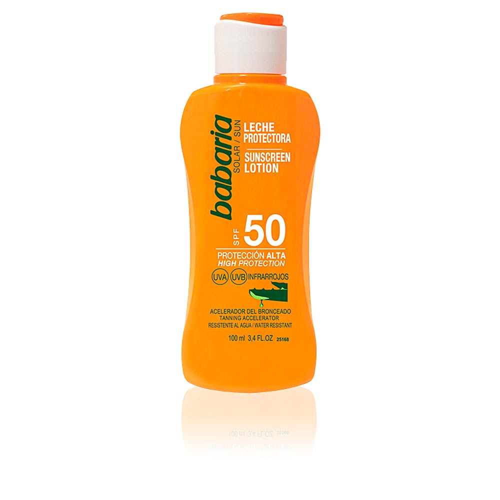 Babaria Leche Protectora Solar Con Aloe Vera Spf50 100Ml - Salevare.com