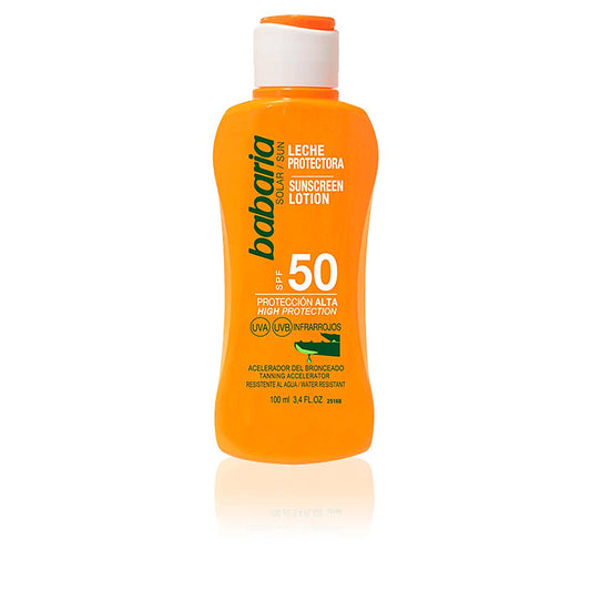Babaria Leche Protectora Solar Con Aloe Vera Spf50 100Ml - Salevare.com