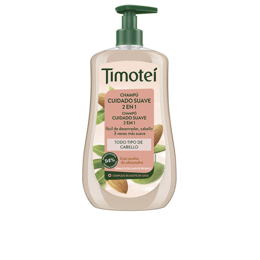 TIMOTEI Gentle Care 2-in-1 Shampoo with Almond and Coconut Oil for All Hair Types 600 ml