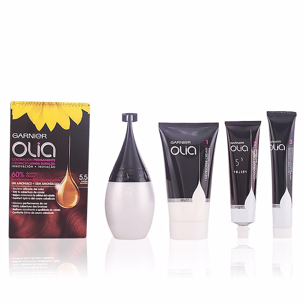 OLIA coloración permanente sin amoniaco #5.5-caoba 1 u