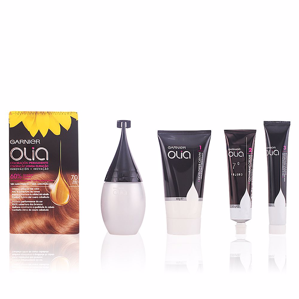 OLIA coloración permanente sin amoniaco #7.0-rubio 1 u