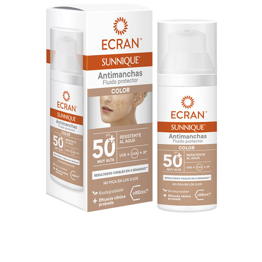 ECRAN SUNNIQUE anti-stain facial color SPF50+ 50 ml
