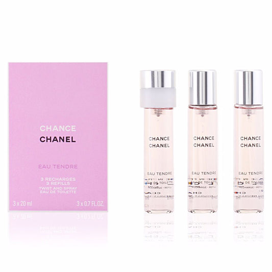 CHANCE EAU TENDRE eau de toilette twist & spray 3 refills 3 x 20 ml