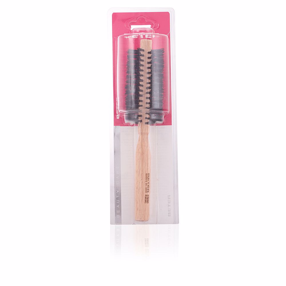 ROUND BRUSH mixed bristles Oak wood handle 40 mm 1 unit