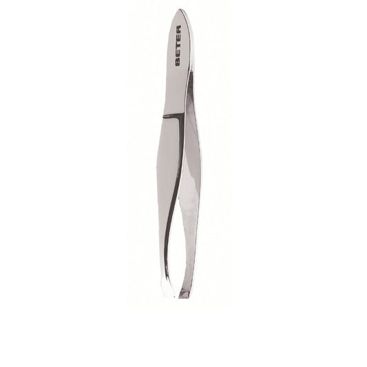 TWEEZERS straight chrome tip 1 unit