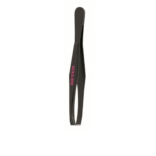PINZA depilar punta recta acero negro 1 u