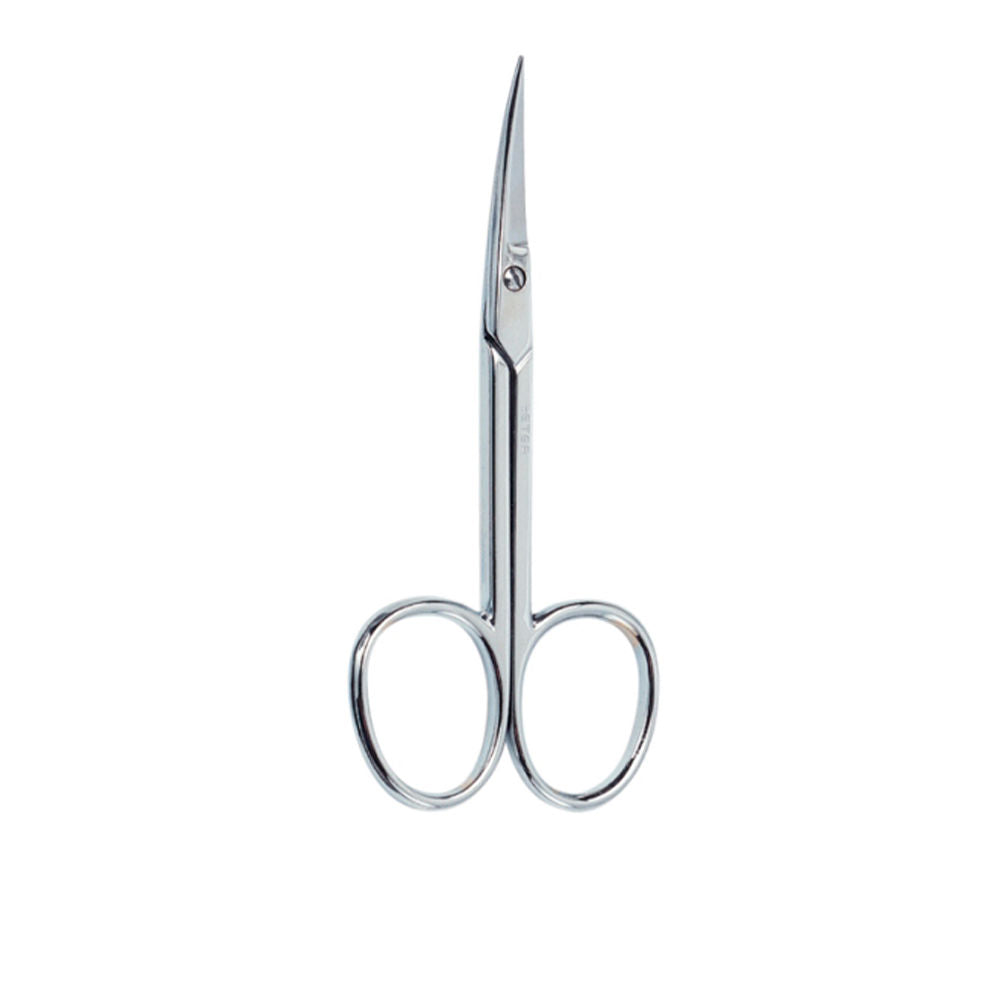 Curved chrome manicure scissors, 1 pc