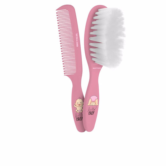 CEPILLO&PEINE BEBE pack rosa 2 u