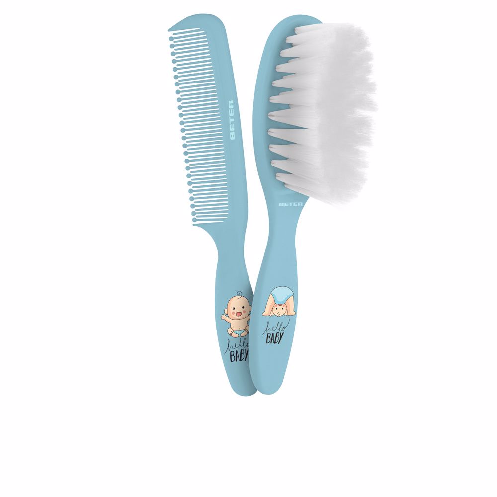 CEPILLO&PEINE BEBE pack azul 2 u