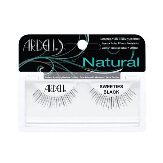 NATURAL eyelashes #sweeties black 1 u