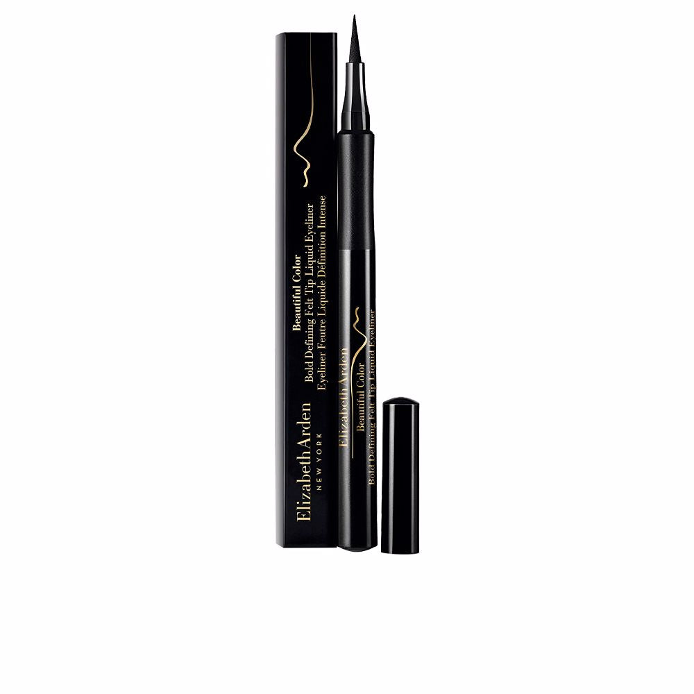Elizabeth Arden Beautiful Color Bold Defining Felt Tip Liquid Eyeliner #Black 1,2 Ml - Salevare.com