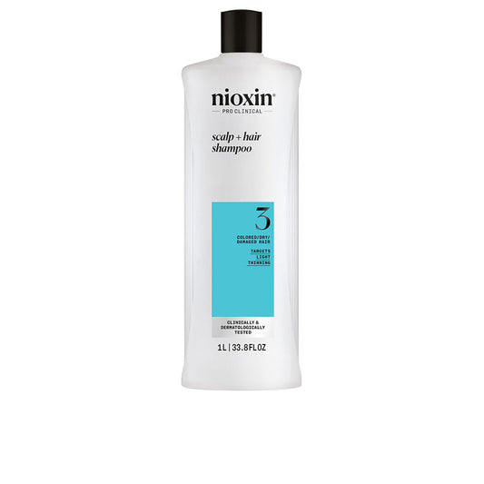 SYSTEM 3 - Shampoo - Dyed and Damaged Hair with Mild Weakening 1000 ml