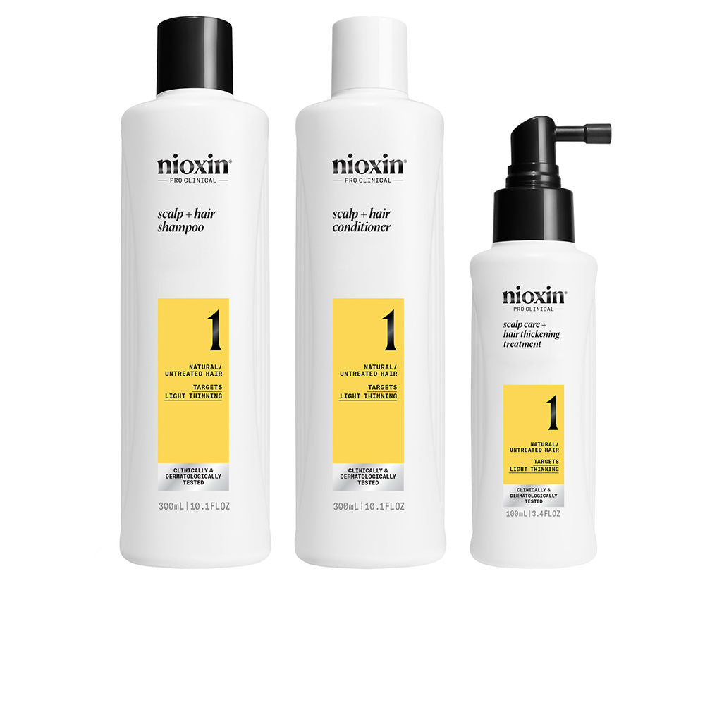 SYSTEM 1 – Kit - Treatment for Natural Hair with Mild Thinning 3 units