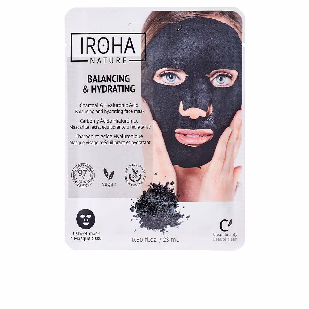 DETOX CHARCOAL BLACK tissue facial mask 1use 1 u