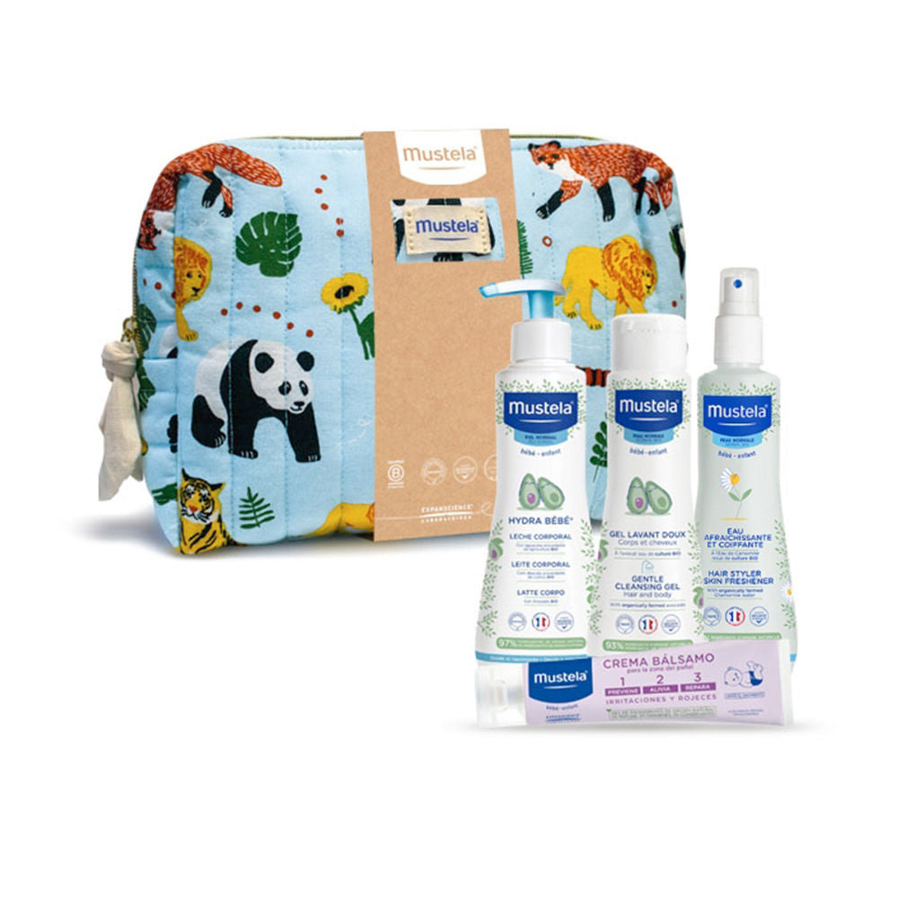 BABY-BOY JUNGLE TOILETRY BAG CASE 5 pcs