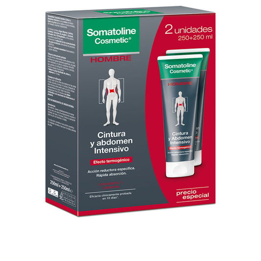 HOMBRE CINTURA & ABDOMEN REDUCTOR INTENSIVO set 2 x 250 ml