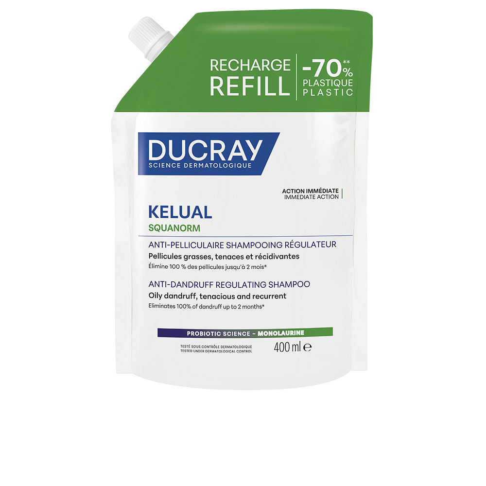 KELUAL SQUANORM shampoo for oily dandruff refill 400 ml
