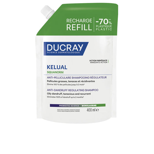 KELUAL SQUANORM shampoo for oily dandruff refill 400 ml