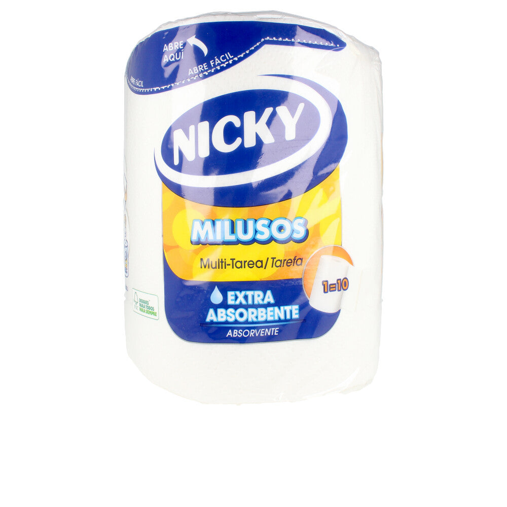 Nicky Multiusos Papel Extra Absorbente 1 = 10 Rollos - Salevare.com