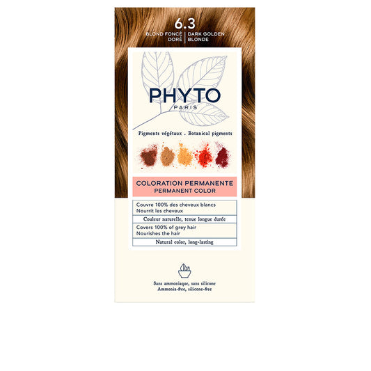 PHYTOCOLOR #6.3-rubio oscuro dorado 4 u