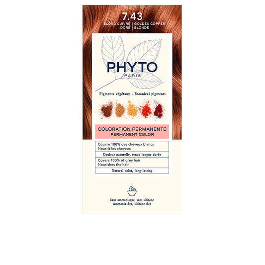 PHYTOCOLOR #7.43-rubio dorado cobrizo 4 u