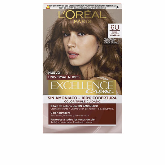 L'Oréal Paris Excellence Nudes Dye #6U-Dark Blonde 5 U