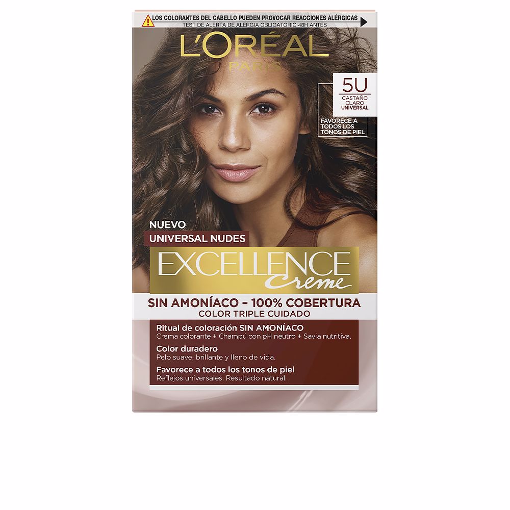L'Oréal Paris Excellence Nudes Dye #5U-Light Brown 5 U