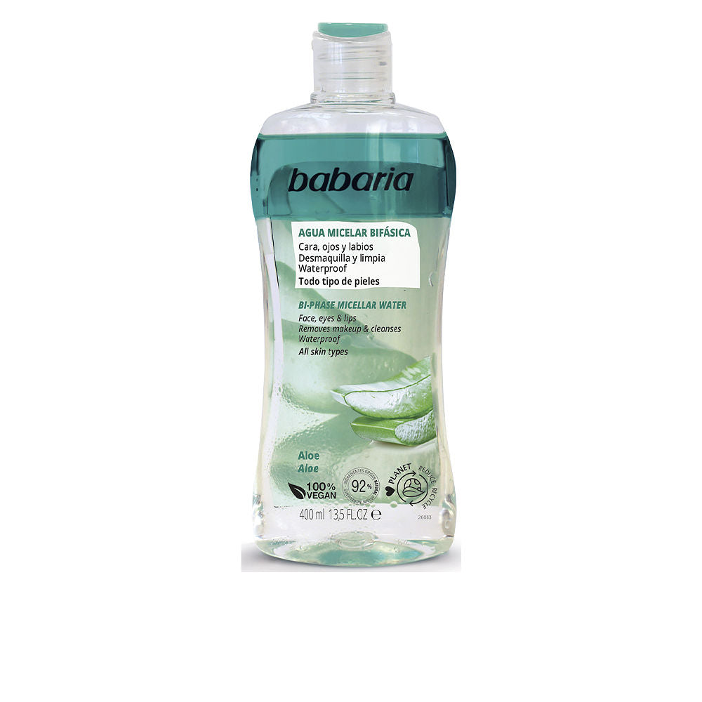 Babaria Biphase Makeup Remover Micellar Water Aloe Vera 400 Ml - Salevare.com