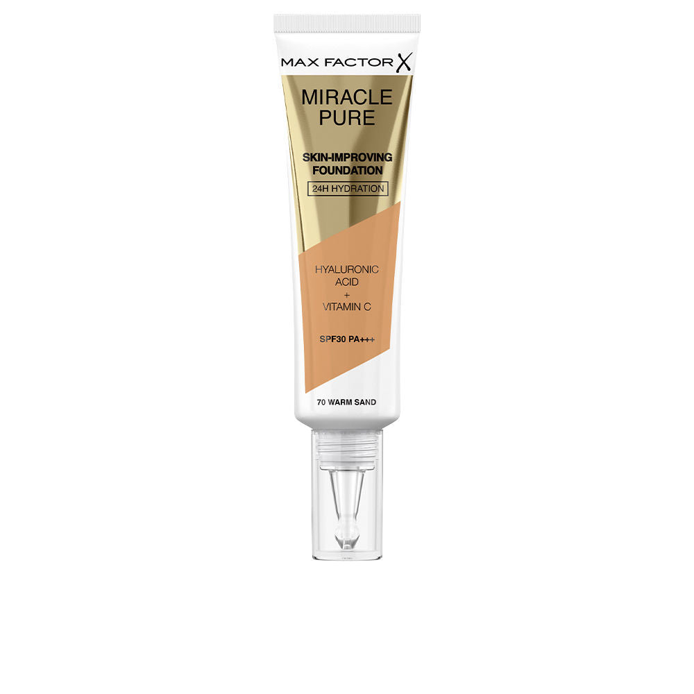 Max Factor Miracle Pure Foundation Spf30 #70-Warm Sand - Salevare.com