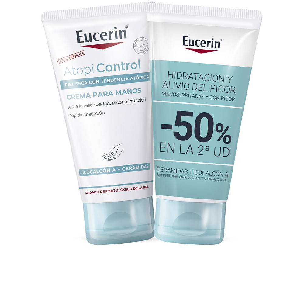 Eucerin Atopicontrol Hand Cream Lot 2 X 75 Ml - Salevare.com