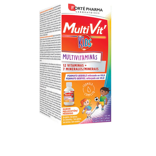 Forté Pharma Multivit Kids Drinkable #Peach 150 Ml - Salevare.com
