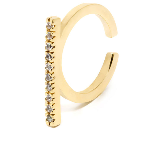 Shabama Manhattan Gold Ring #Bright Gold 1 U - Salevare.com