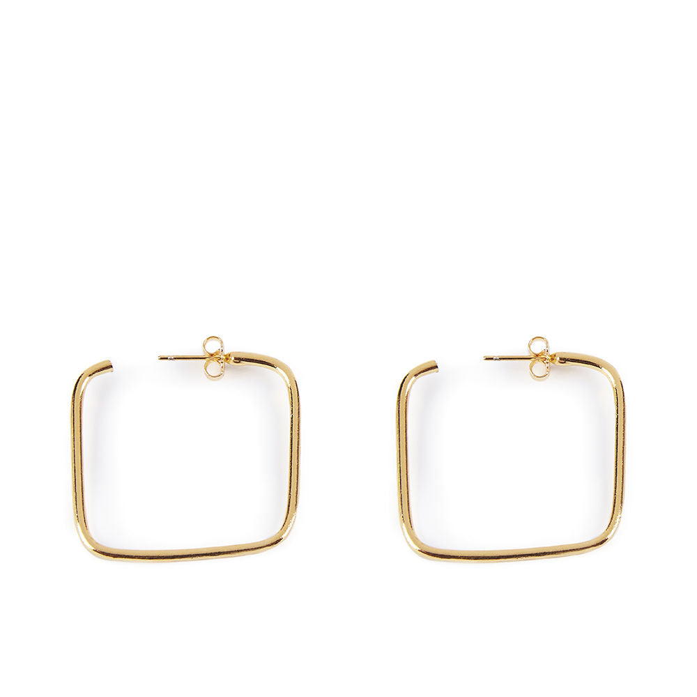 Shabama Moore Squares Earrings #Shiny Gold 1 U - Salevare.com