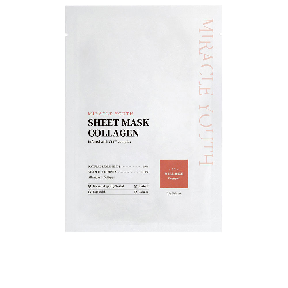 Village 11 Miracle Youth Sheet Mask Collagen 23 Gr - Salevare.com
