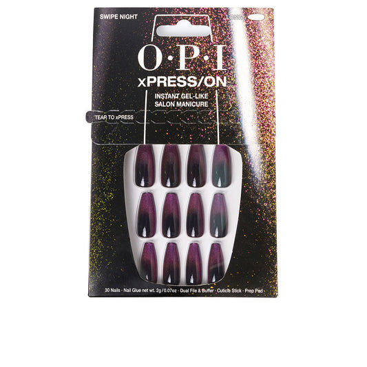Opi Opi Xpress/On Artificial Nails Nail Art #Swipe Night 30 U - Salevare.com