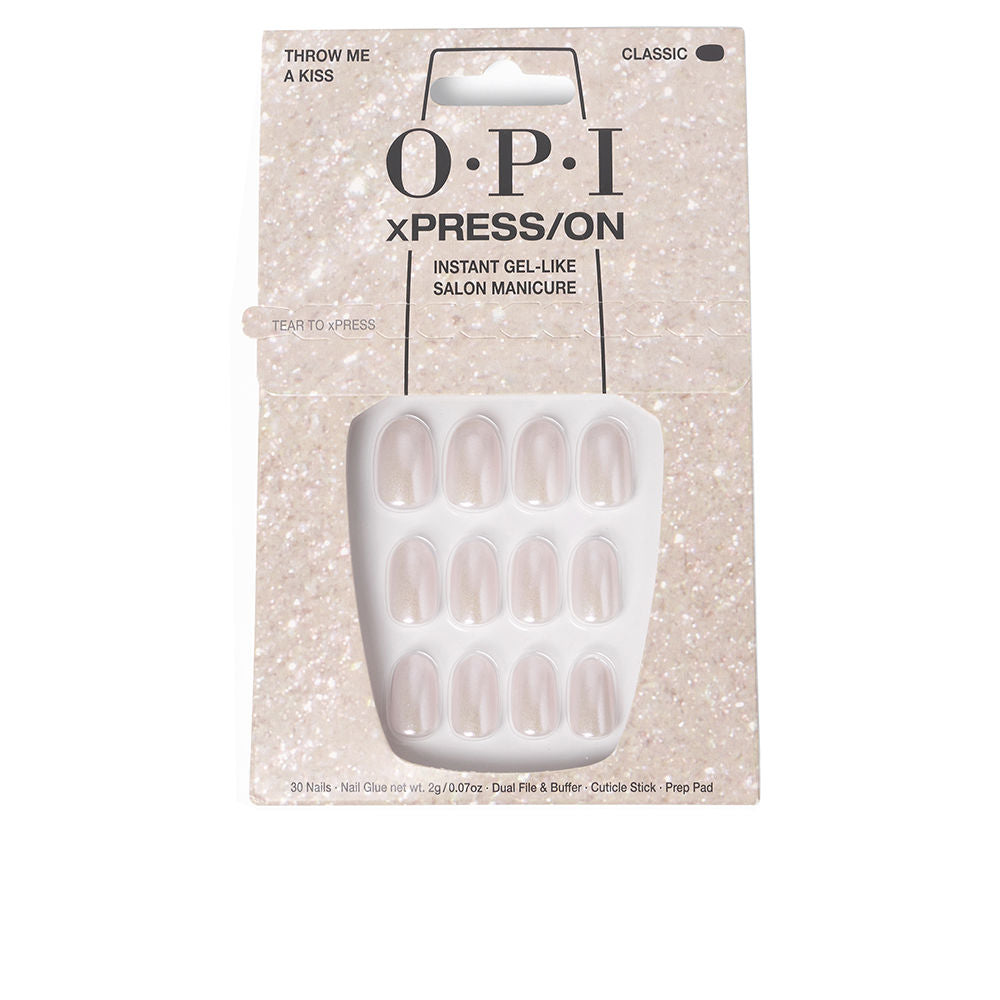 Opi Opi Xpress/On Artificial Nails Iconic Shades #Throw Me A Kiss 30 Units - Salevare.com