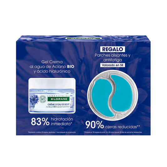 Klorane Organic Cornflower &Amp; Hyluronic Acid Face And Eyes Gel- Cream Case 2 Pcs - Salevare.com