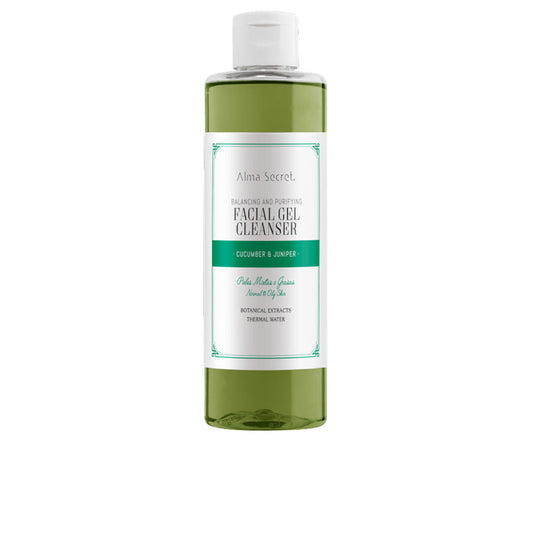 Balancing and purifying FACIAL GEL CLEANSER cucumber &amp; juniper 200 ml