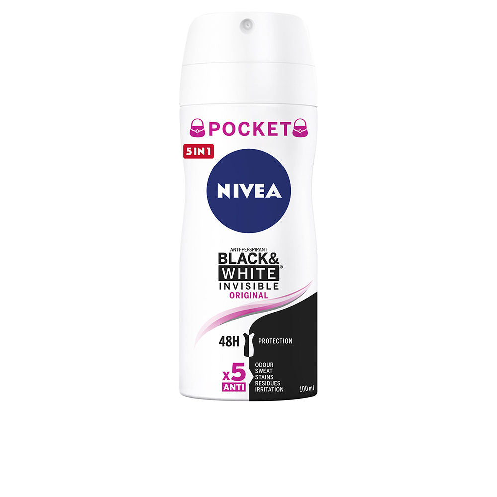 Nivea Black &Amp; White Invisible Deo Vapo 100 Ml - Salevare.com