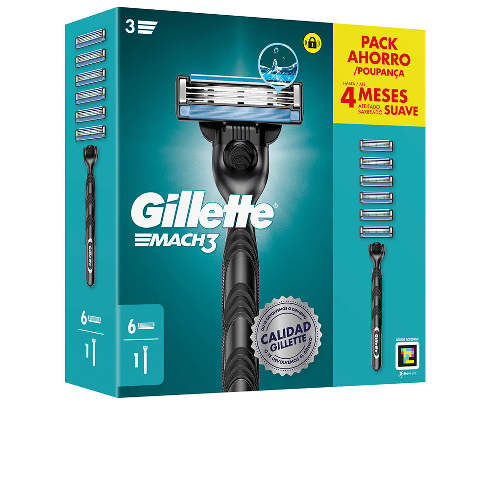 Gillette Gillette Mach 3 Razor + 6 Refills