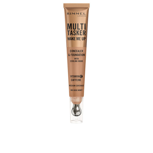 Rimmel London Multitasker Wake Me Up Concealer And Foundation #Rose Honey 20 Ml - Salevare.com