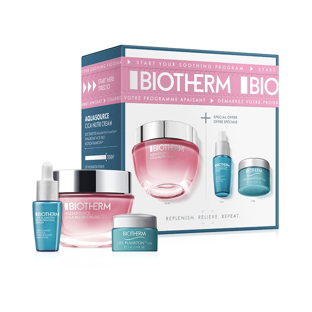 Biotherm Aquasource Cica Nutri Cream Case 3 Pcs - Salevare.com