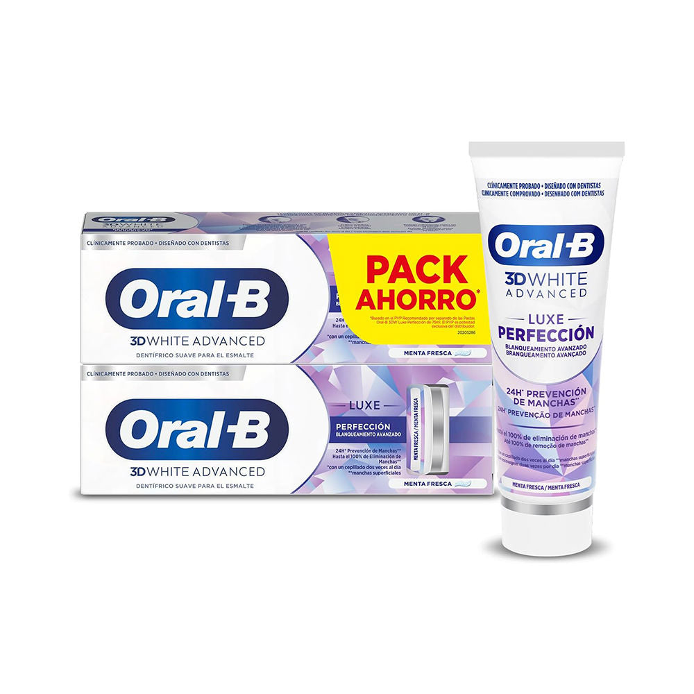 Oral-B 3D White Luxe Perfection Toothpaste 2 X 75 Ml - Salevare.com