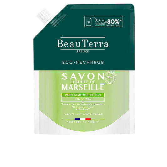 Beauterra Marseille Lemon Mint Soap Refill 900 Ml - Salevare.com