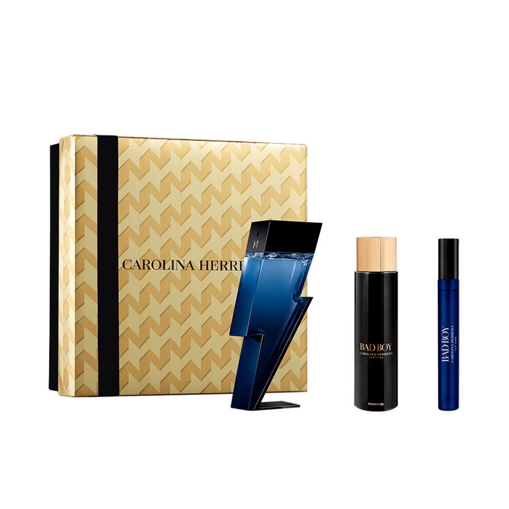 Carolina Herrera Bad Boy Cobalt Case 3 Pcs - Salevare.com