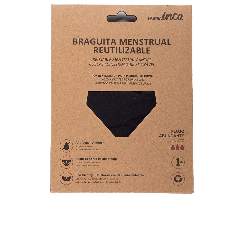 Inca Menstrual Panties Super Absorption #Black Size Xl 1 Unit - Salevare.com