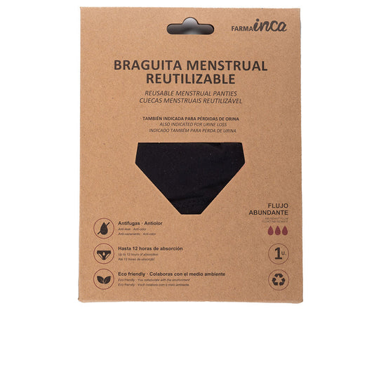 Inca Menstrual Panties Super Absorption #Black Size Xl 1 Unit - Salevare.com