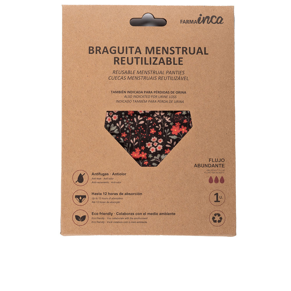 Inca Menstrual Panties Super Absorption #Flowers Size Xl 1 Unit - Salevare.com