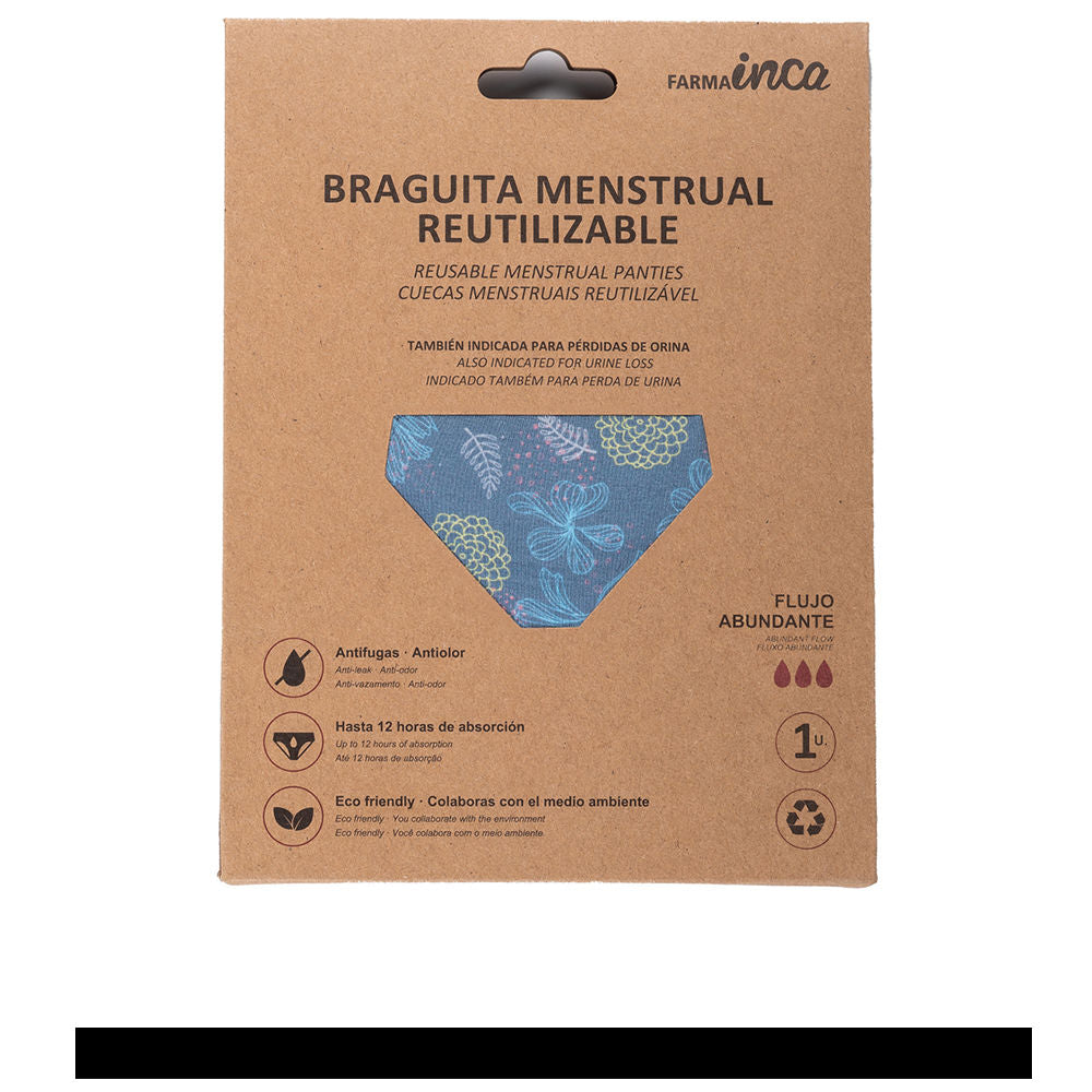 Inca Menstrual Panties Super Absorption #Blue Size Xs 1 Unit - Salevare.com